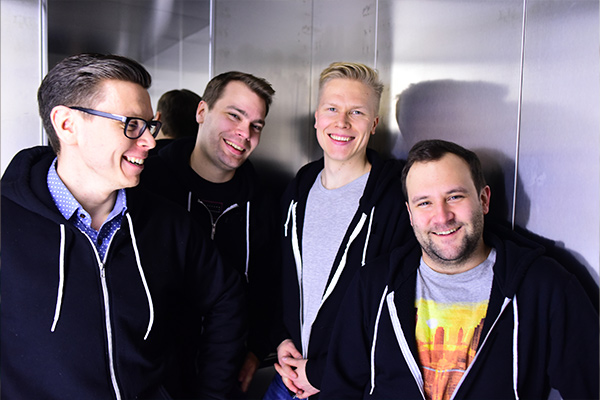 Group photo of Hoxhunt founders