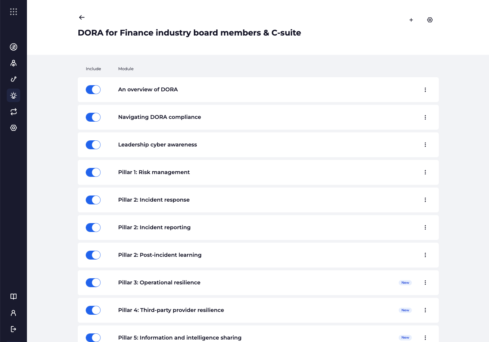 Hoxhunt DORA training modules